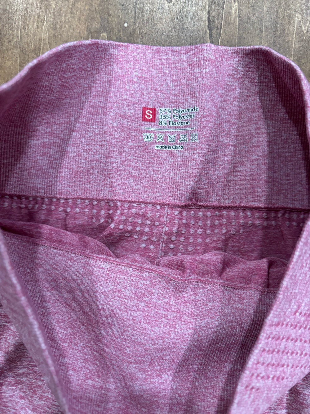 High-Waist Seamless Active Bike Shorts in Lavender Pink - Picture 4 of 4